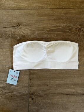 Kids White Seamless Bandeau Bra